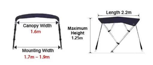 Bimini MA263-2Dimension