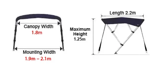 Bimini MA263-3Dimension